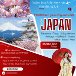  Nhật Bản: Fukushima - Tochigi - Công viên Ashikaga - Tokyo - Núi Phú Sĩ - Oshino Hakkai - Ibaraki - Fukushima (Chuyến bay thuê bao cùng hàng không Vietravel Airlines) - Ngắm Hoa Anh Đào 