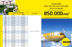 SCOOT AIR KHUYẾN MÃI