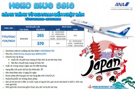 All Nippon Airways Triển khai Hello Blue Sale đi Nhật