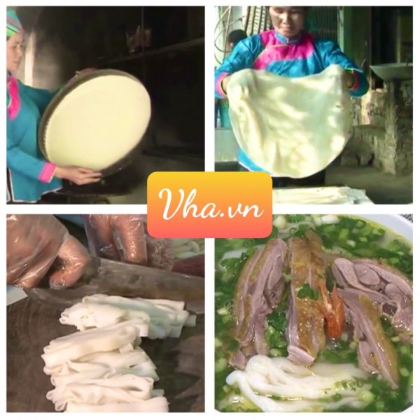 Độc đáo phở tráng Mường Hum