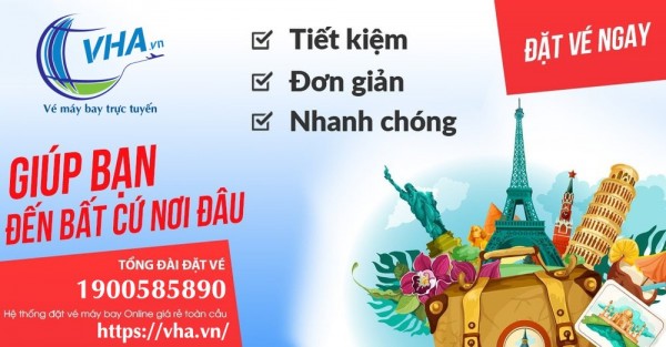 Đặt vé máy bay giá rẻ đến Hà Nội và Hồ Chí Minh cùng VHA. VN