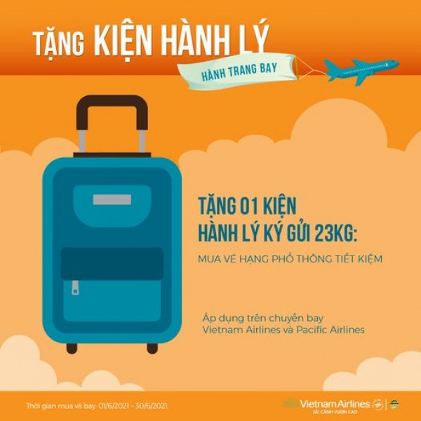 Thêm kiện hành lý, thoải mái hành trình – Đại lý Vietnam Airlines