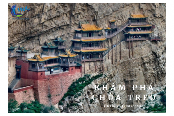 Tìm vé máy bay khám phá Chùa Treo - Ngôi chùa cổ trên vách đá ở Trung Quốc