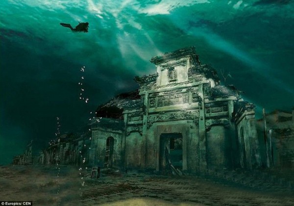 Đặt vé bay giá rẻ khám phá thành phố cổ dưới đáy hồ ở Trung Quốc