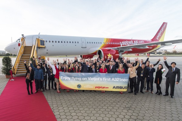 Vietjet nhận tàu bay A321neo thế hệ mới đầu tiên tại khu vực Đông Nam Á