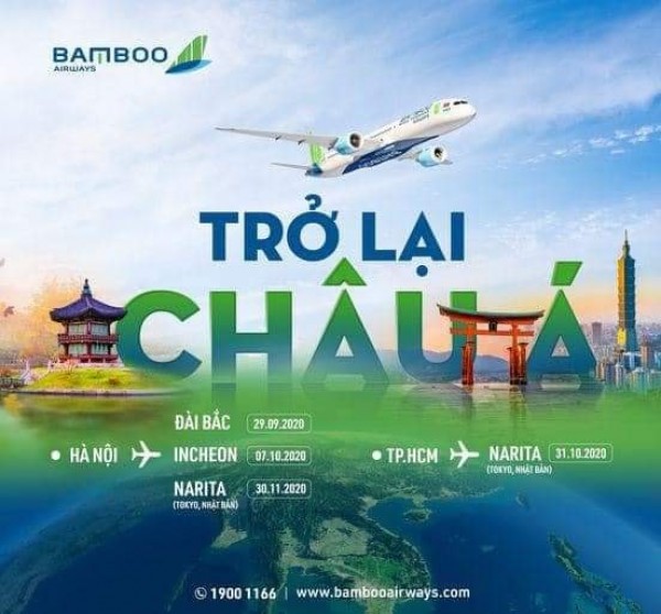 BAMBOO AIRWAYS TRỞ LẠI CHÂU Á !