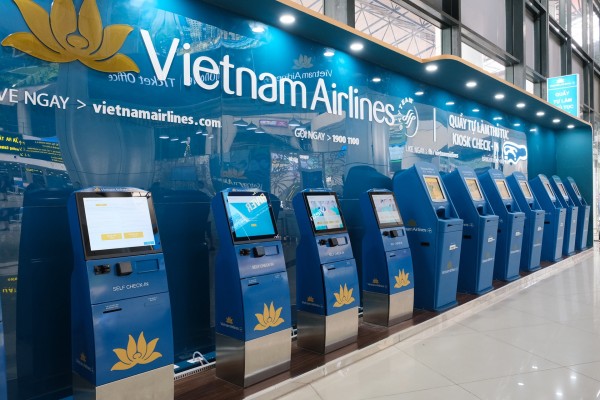 VNA triển khai dịch vụ kiosk check-in tại sân bay Cát Bi (Hải Phòng)