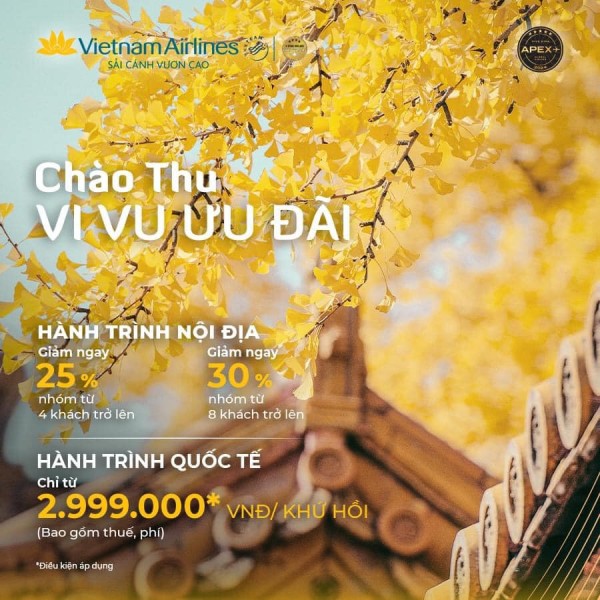 Vietnam Airlines giới thiệu ưu đãi đặc biệt chào thu