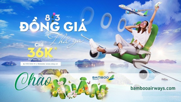 BAMBOO ĐỒNG GIÁ 36K MỪNG NGÀY QUỐC TẾ PHỤ NỮ 8/3