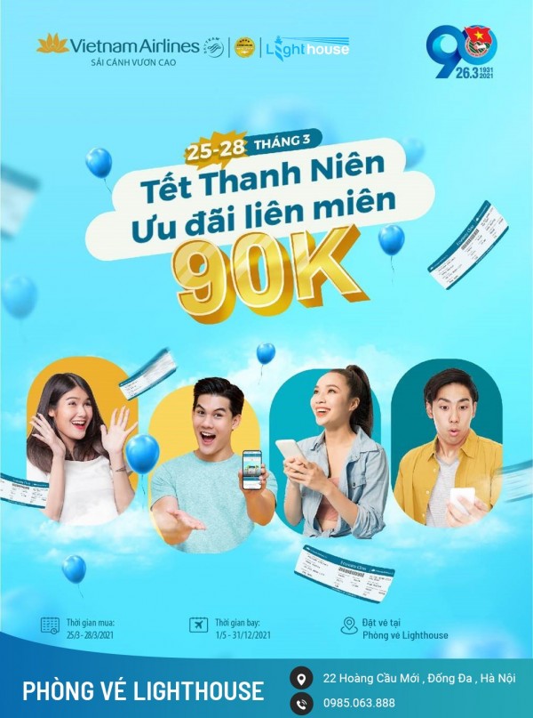 Dự tiệc “Đồng Giá 90K” cùng Vietnam Airlines