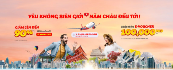 TRỜI ƠI TIN ĐƯỢC KHÔNG DEAL CHỒNG DEAL GIẢM TỚI 90% VÉ BAY ĐẾN TỪ NHÀ VIETJET