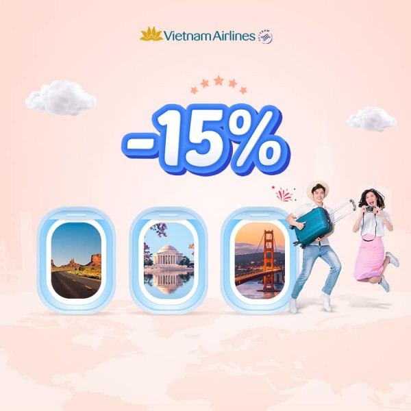 GIẢM GIÁ 15% CHO VÉ KHỨ HỒI TỪ TP. HỒ CHÍ MINH ĐẾN SAN FRANCISCO!