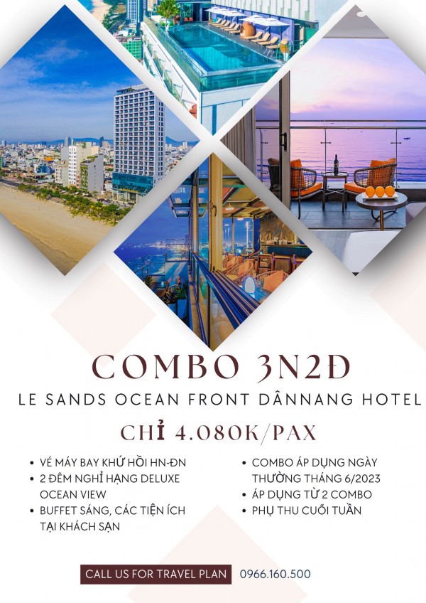 SIÊU PHẨM COMBO 3N2Đ LE SANDS OCEAN FRONT DA NANG HOTEL