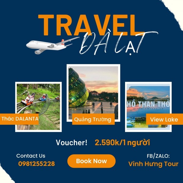 Voucher Đà Lạt 3* 3N2Đ tháng 9,10,11,12/2023