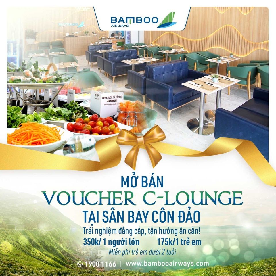 CHÍNH THỨC BÁN VOUCHER PHÒNG CHỜ THƯƠNG GIA CỦA BAMBOO AIRWAYS TẠI SÂN